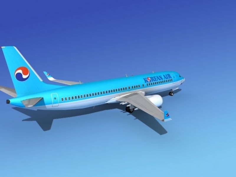 Boeing 737-800 Korean Air 3D model_6