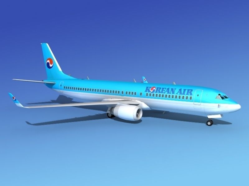 Boeing 737-800 Korean Air 3D model_4