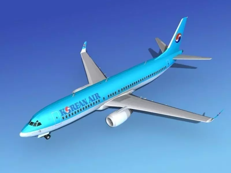 Boeing 737-800 Korean Air 3D model_0