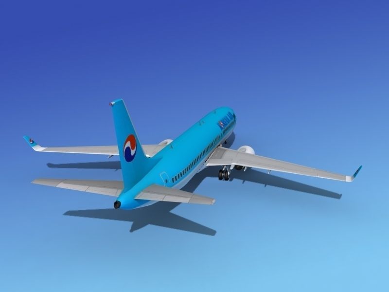 Boeing 737-800 Korean Air 3D model_7