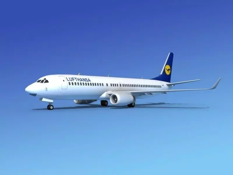 Boeing 737-800ER Lufthansa 3D model_0