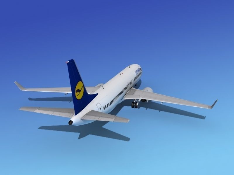 Boeing 737-800ER Lufthansa 3D model_6