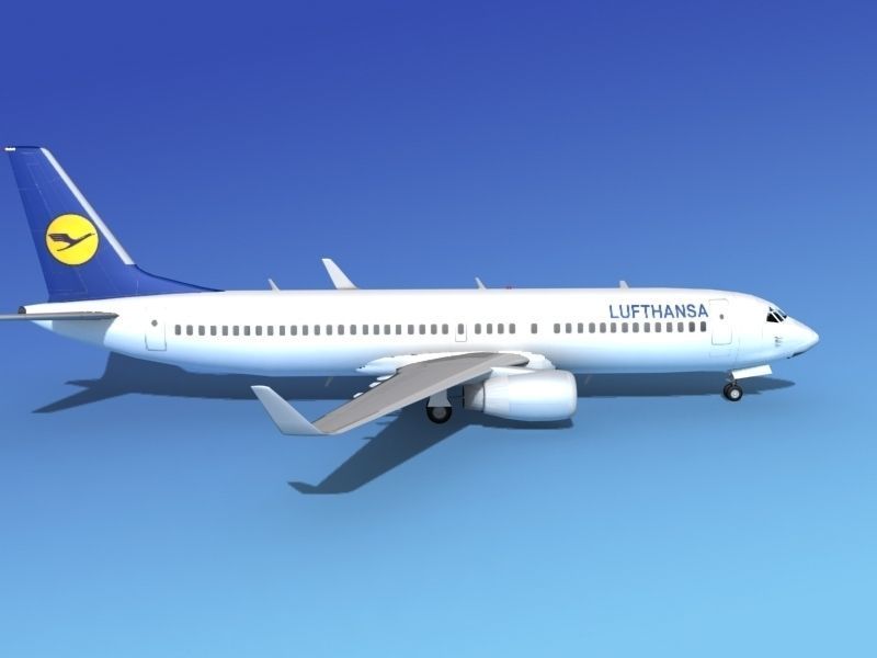 Boeing 737-800ER Lufthansa 3D model_3
