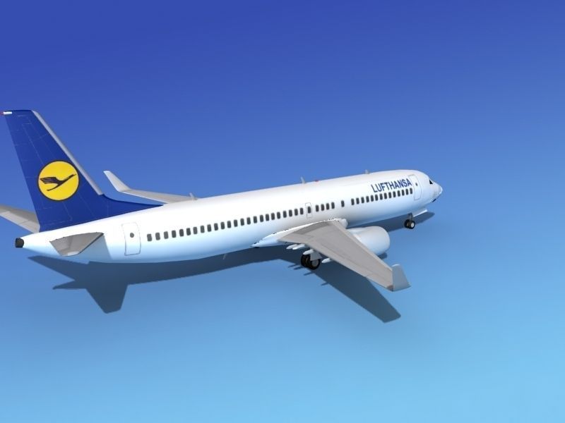 Boeing 737-800ER Lufthansa 3D model_4