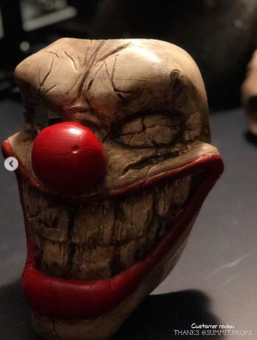 Twisted Metal Killer Clown Mask 3D print model_1