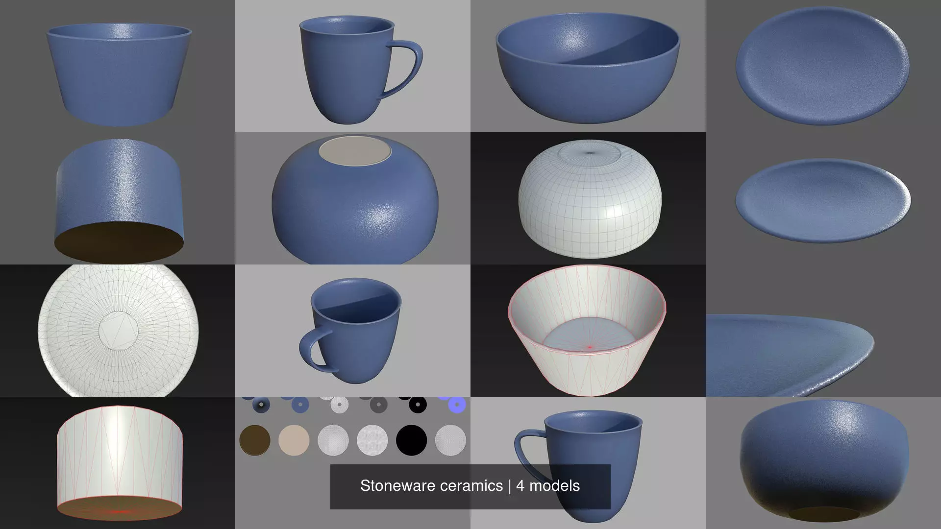 Stoneware ceramics 3D Model Collection_1