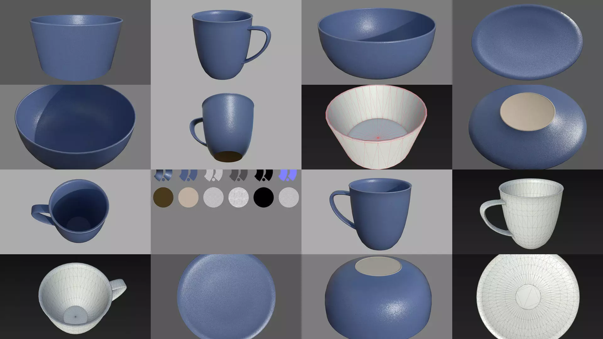Stoneware ceramics 3D Model Collection_0