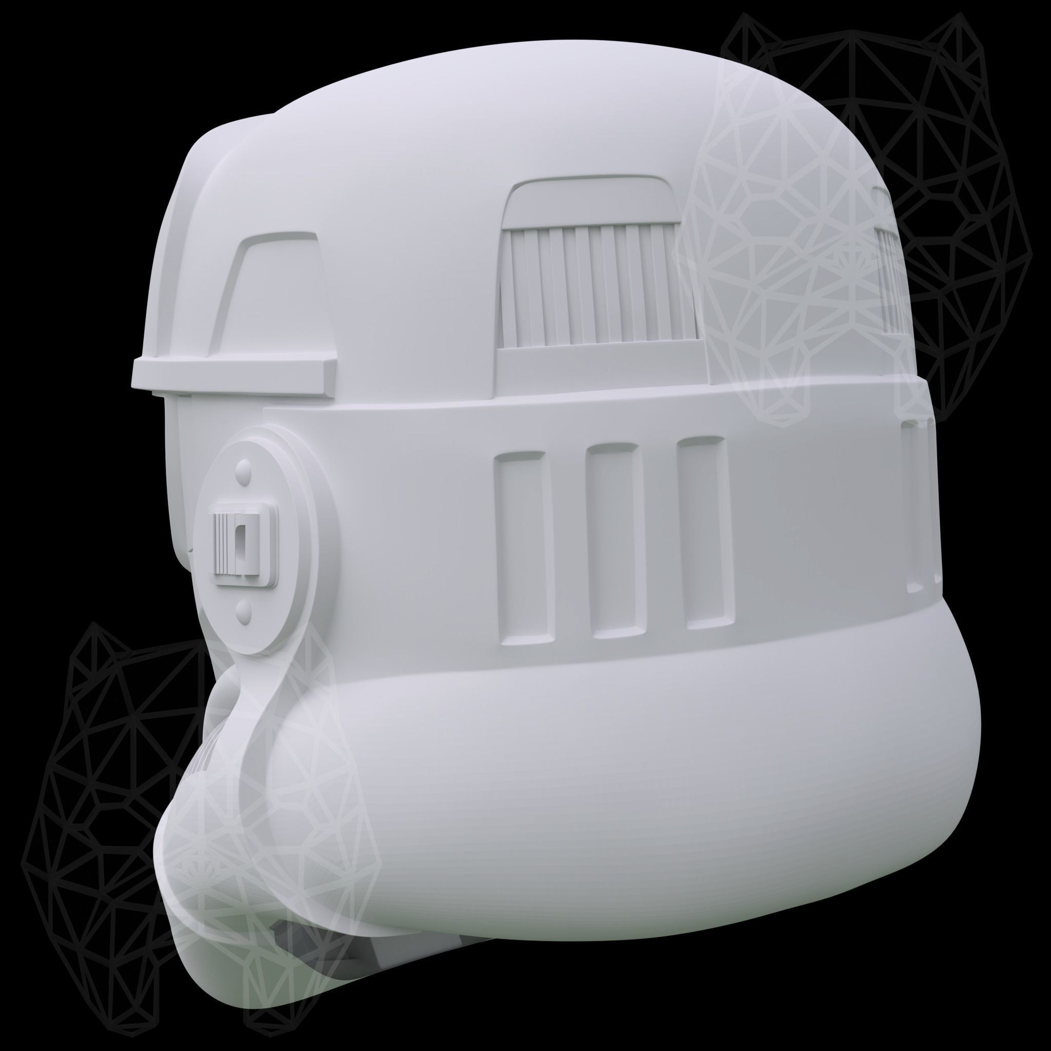 Patrol Trooper Helmet 3D print model_2