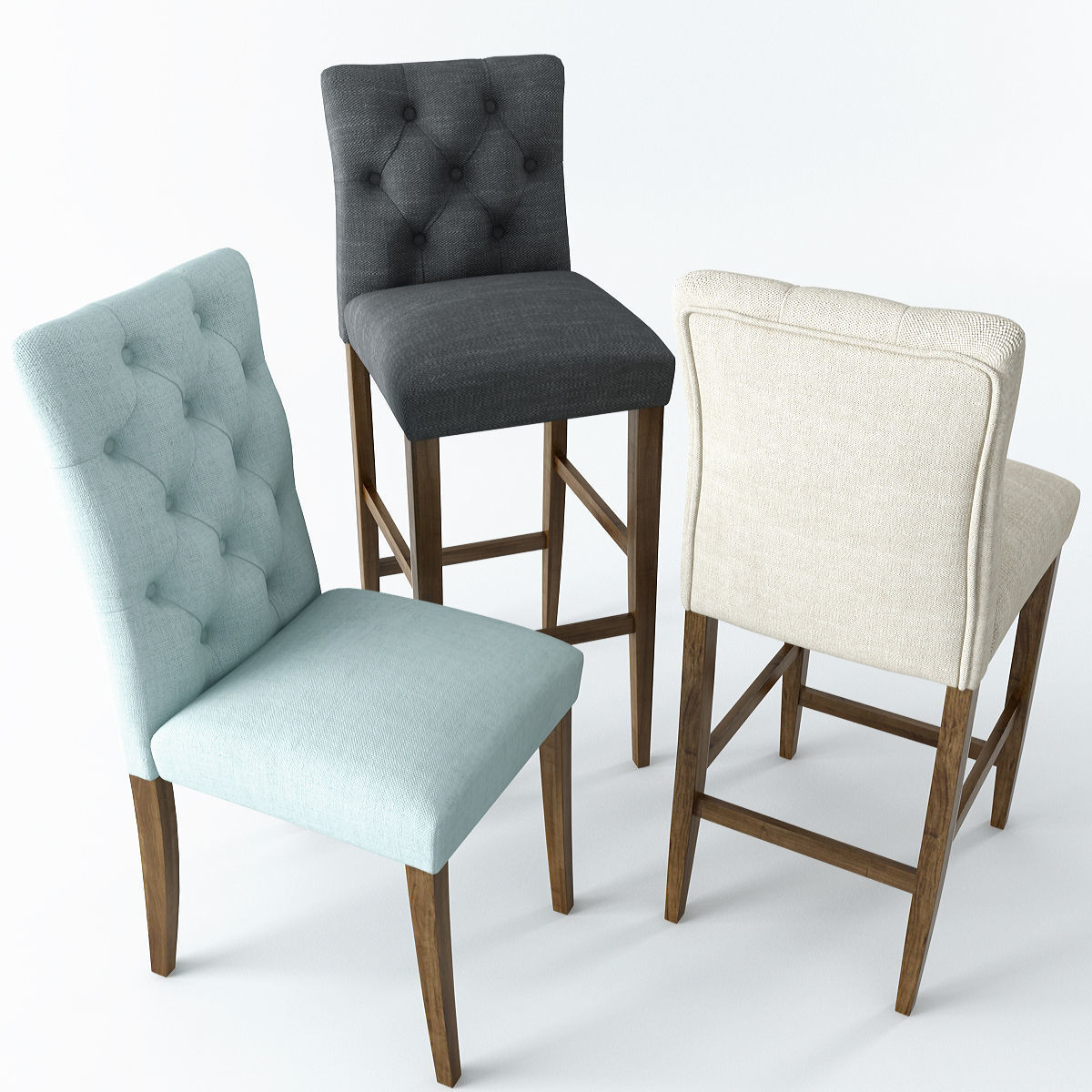 Brookline Tufted Collection 3D model_1