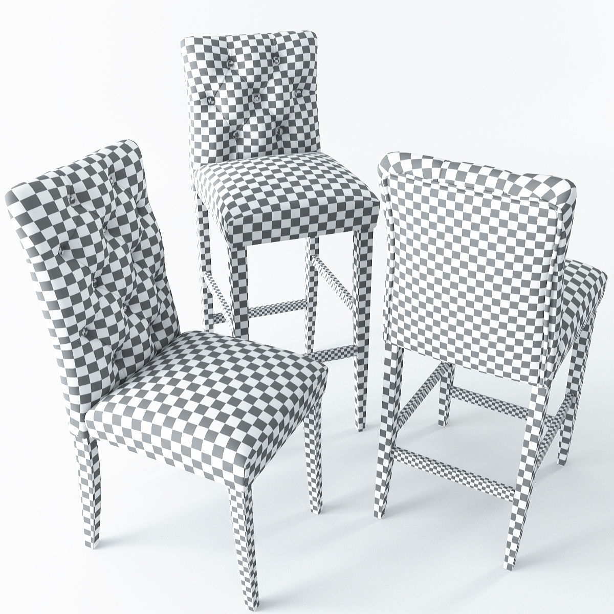 Brookline Tufted Collection 3D model_6