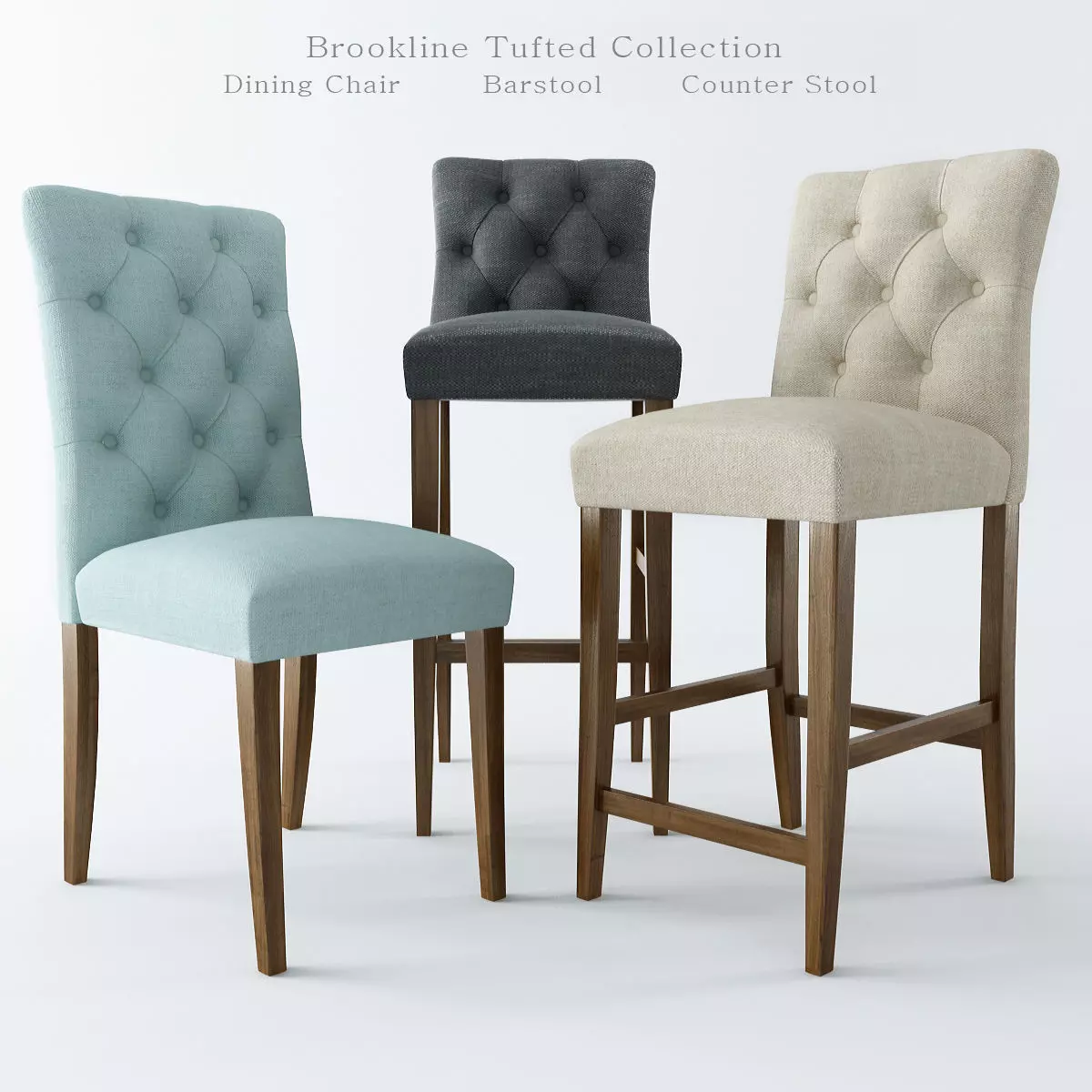 Brookline Tufted Collection 3D model_0