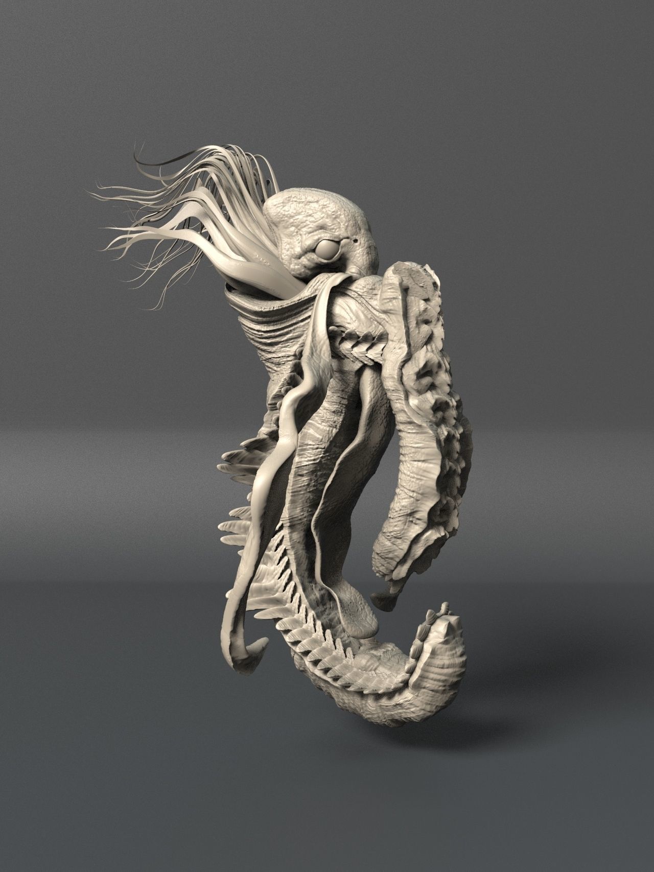 Sea Creature - Highpoly   3D model_3