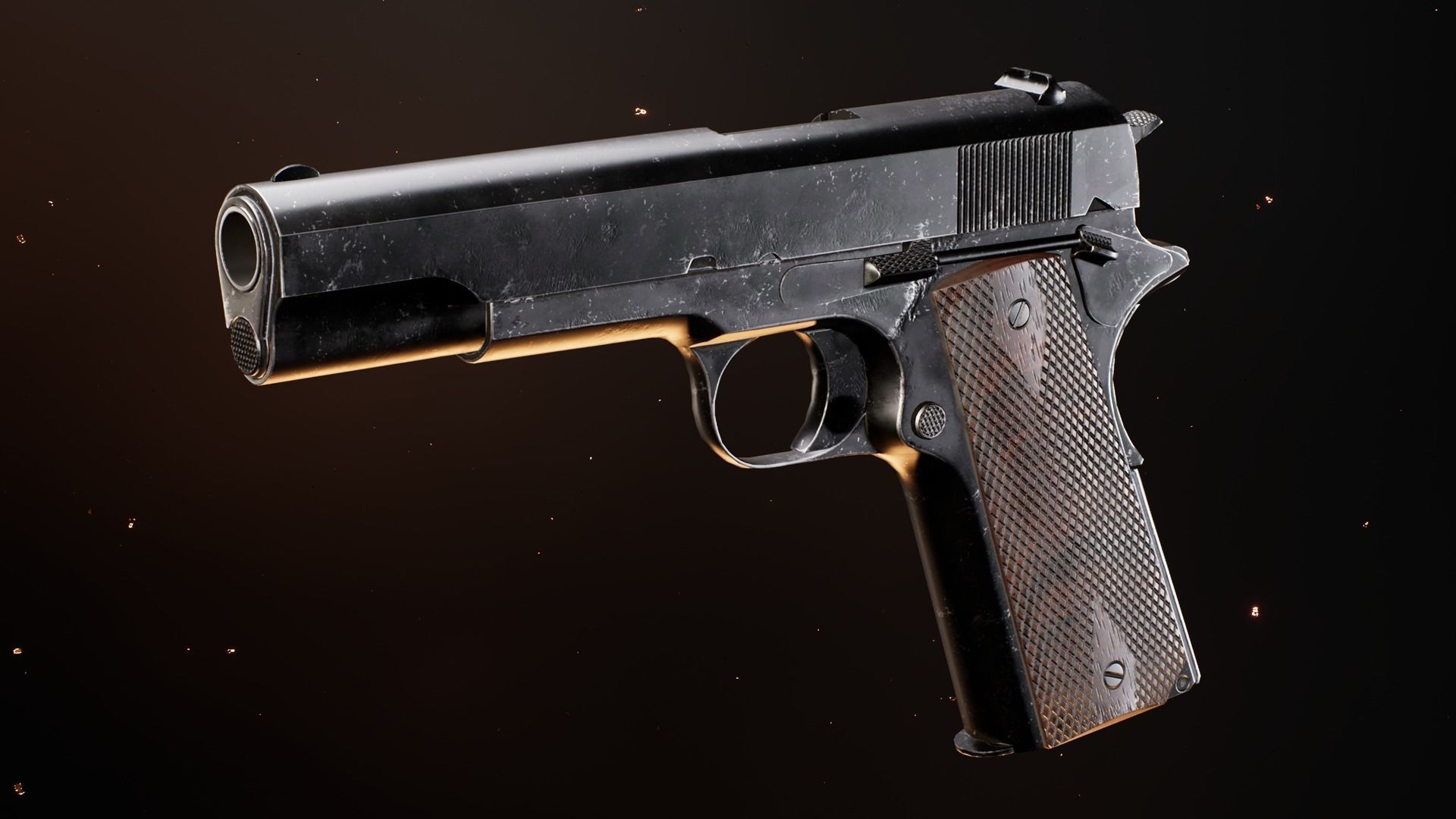 Pistols colt pistol 3D Model Collection_7