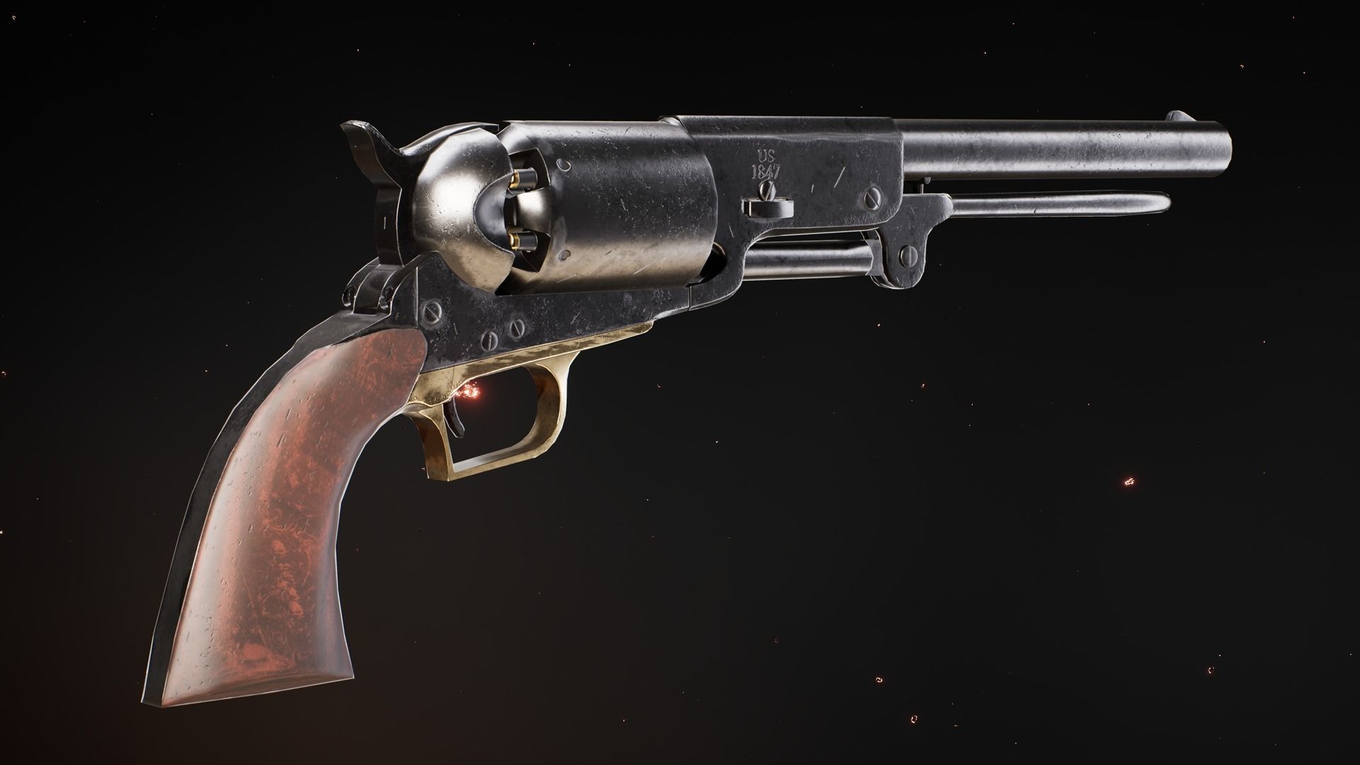 Pistols colt pistol 3D Model Collection_6