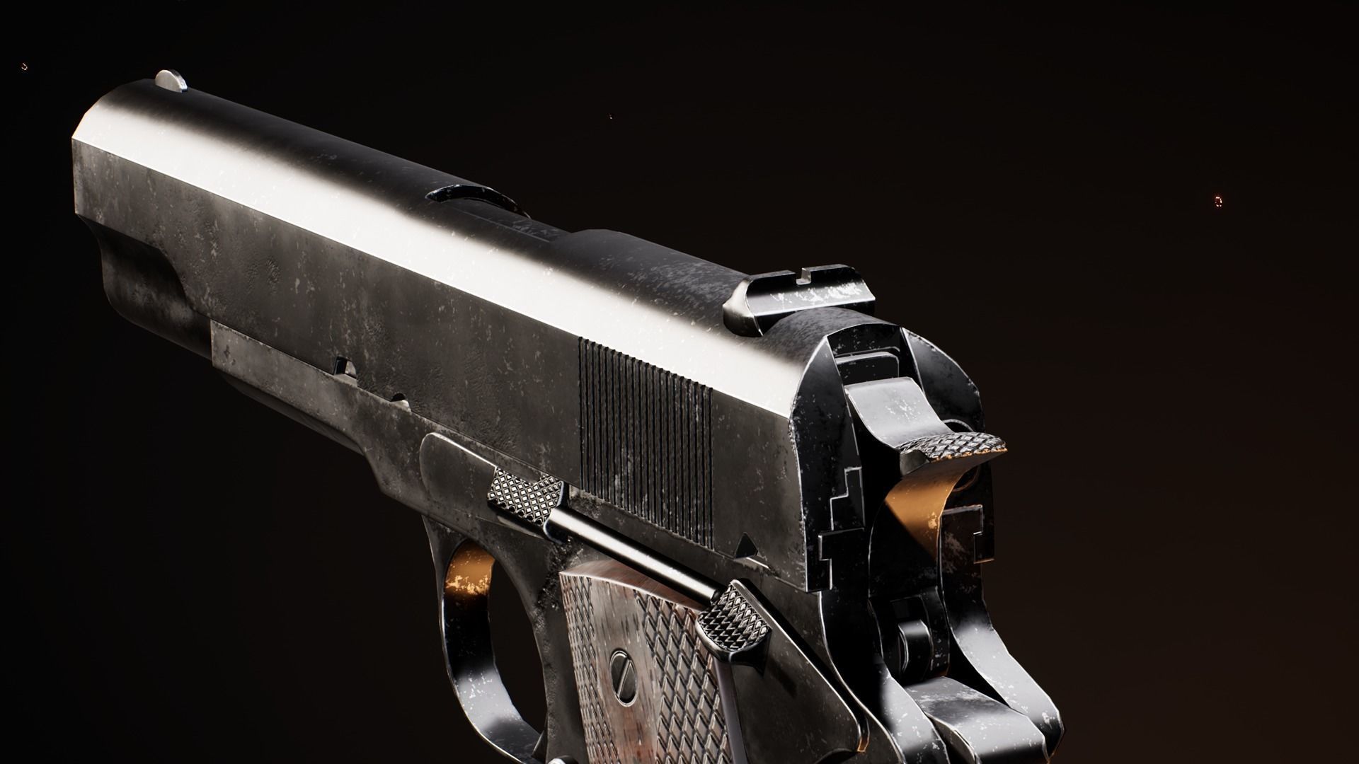 Pistols colt pistol 3D Model Collection_8