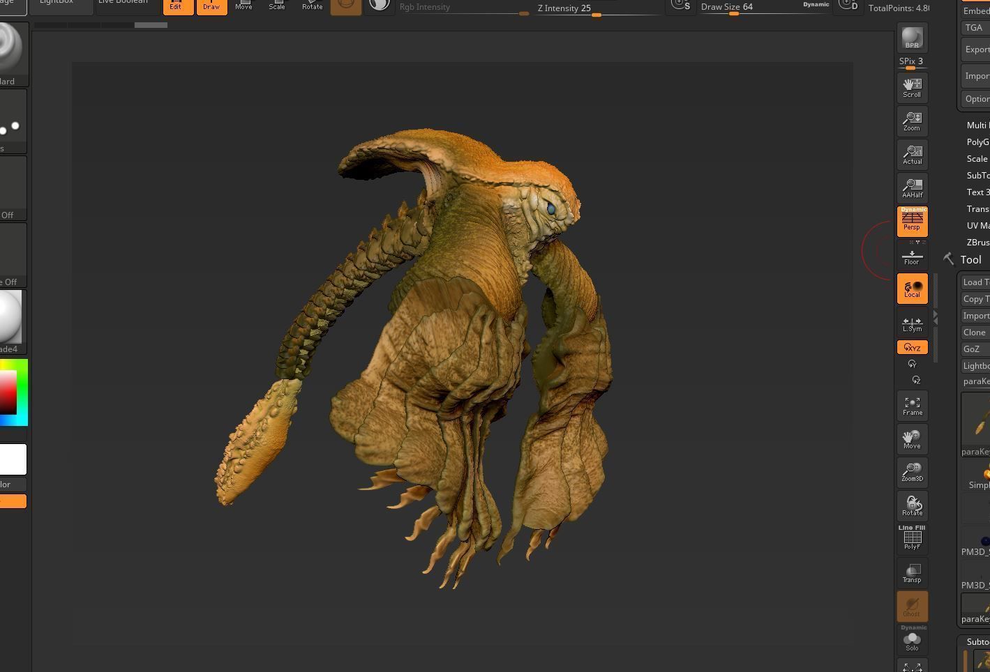Sea Creature - Highpoly 3D model_2