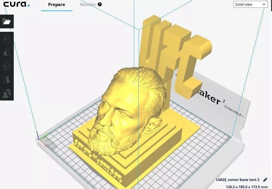 Conor McGregor head on UFC base 3D print file STL 3D print model