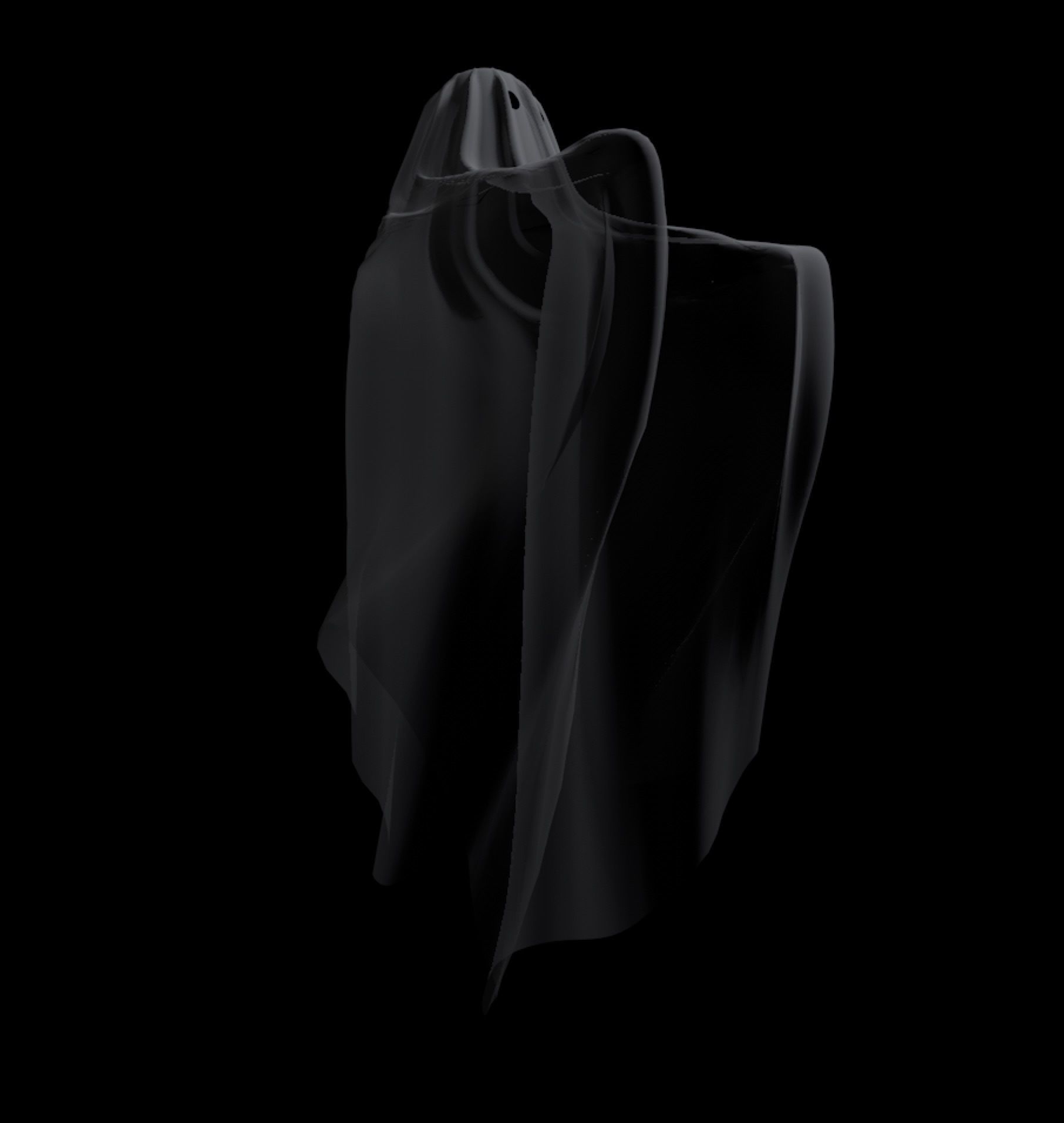 Classic Spooky Sheet Ghost 3D model_3