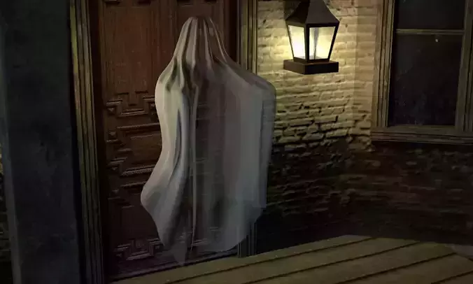 Classic Spooky Sheet Ghost 3D model