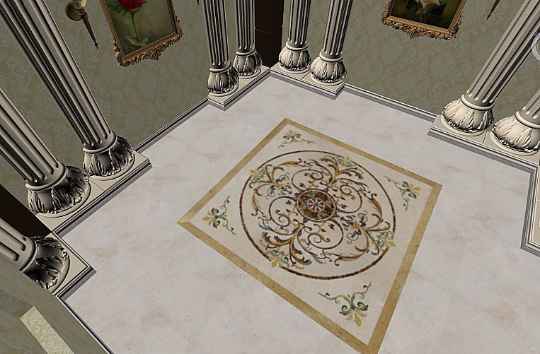 Lobby Hall 3D model_3