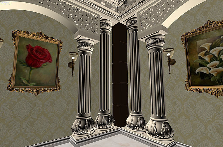 Lobby Hall 3D model_4