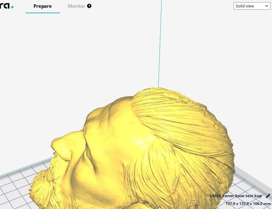 Conor McGregor head on simple base 3D print file STL 3D print model_7