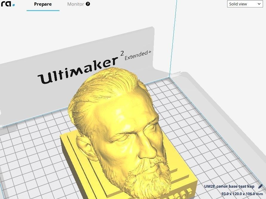 Conor McGregor head on simple base 3D print file STL 3D print model_5