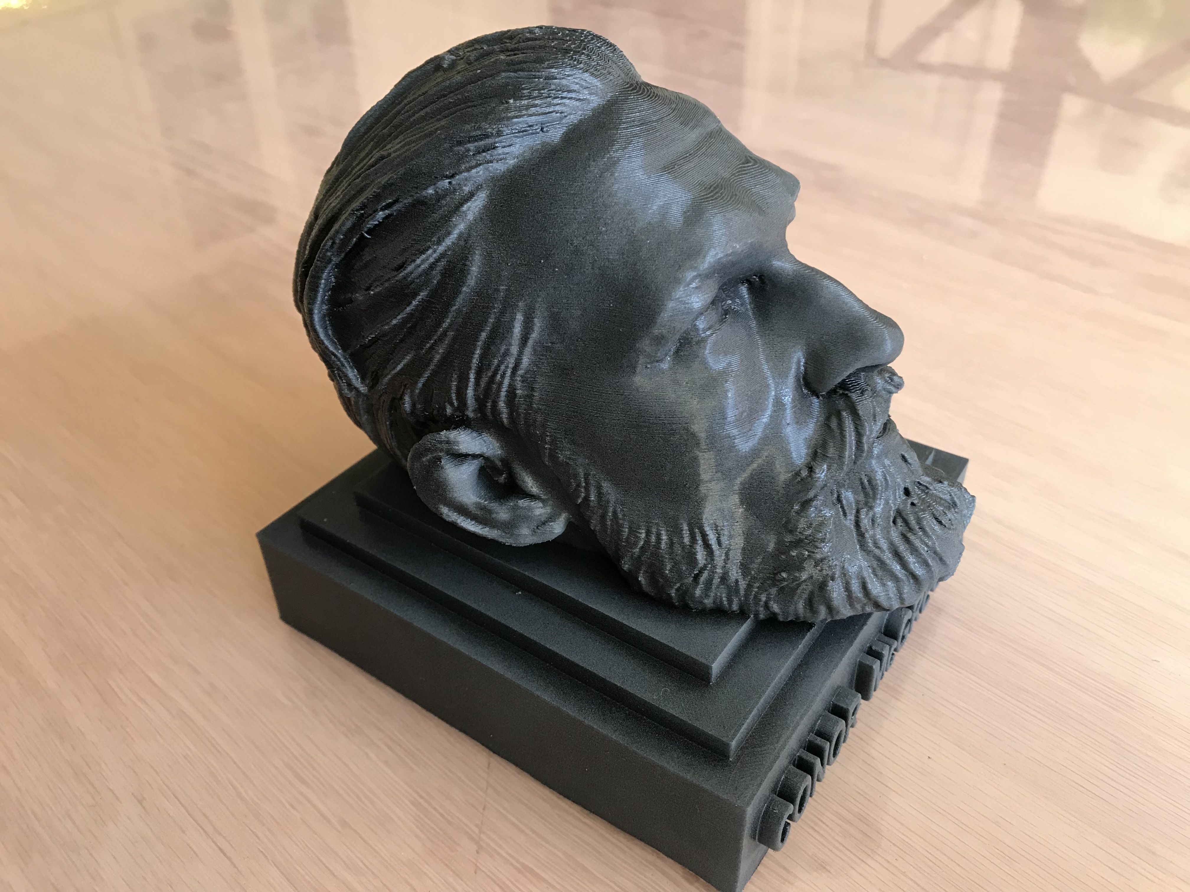 Conor McGregor head on simple base 3D print file STL 3D print model_3