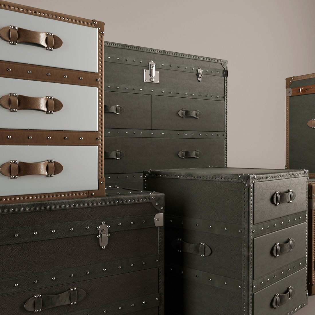 Chest of Drawers Curbstones 3D model_5