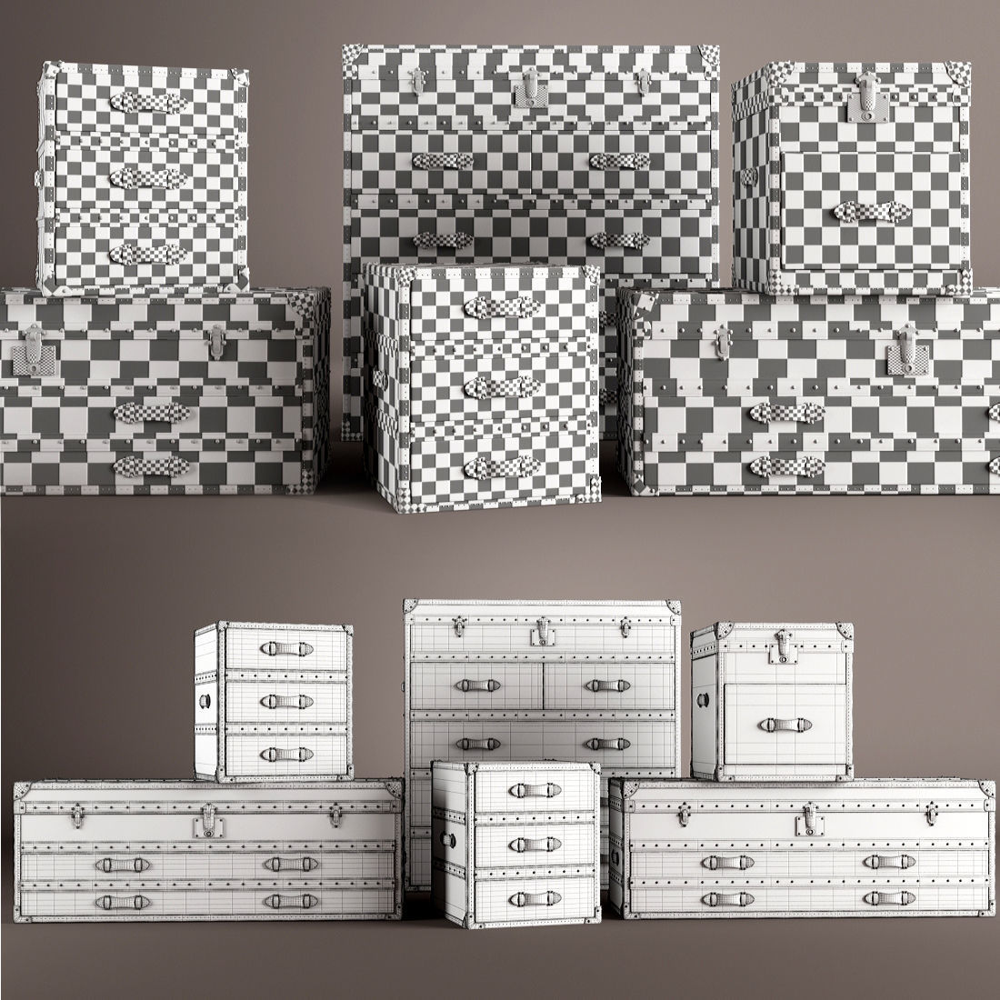 Chest of Drawers Curbstones 3D model_6