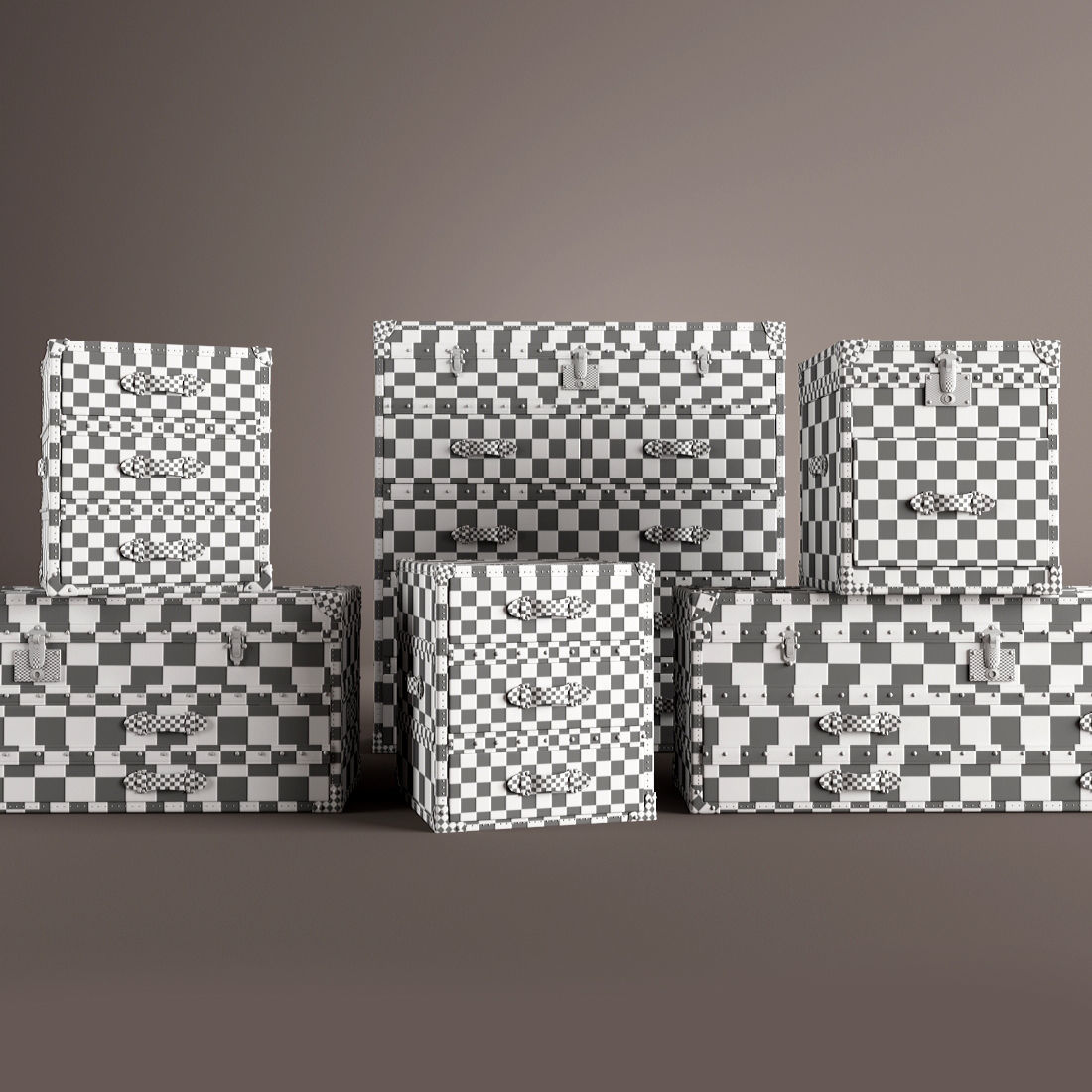 Chest of Drawers Curbstones 3D model_9