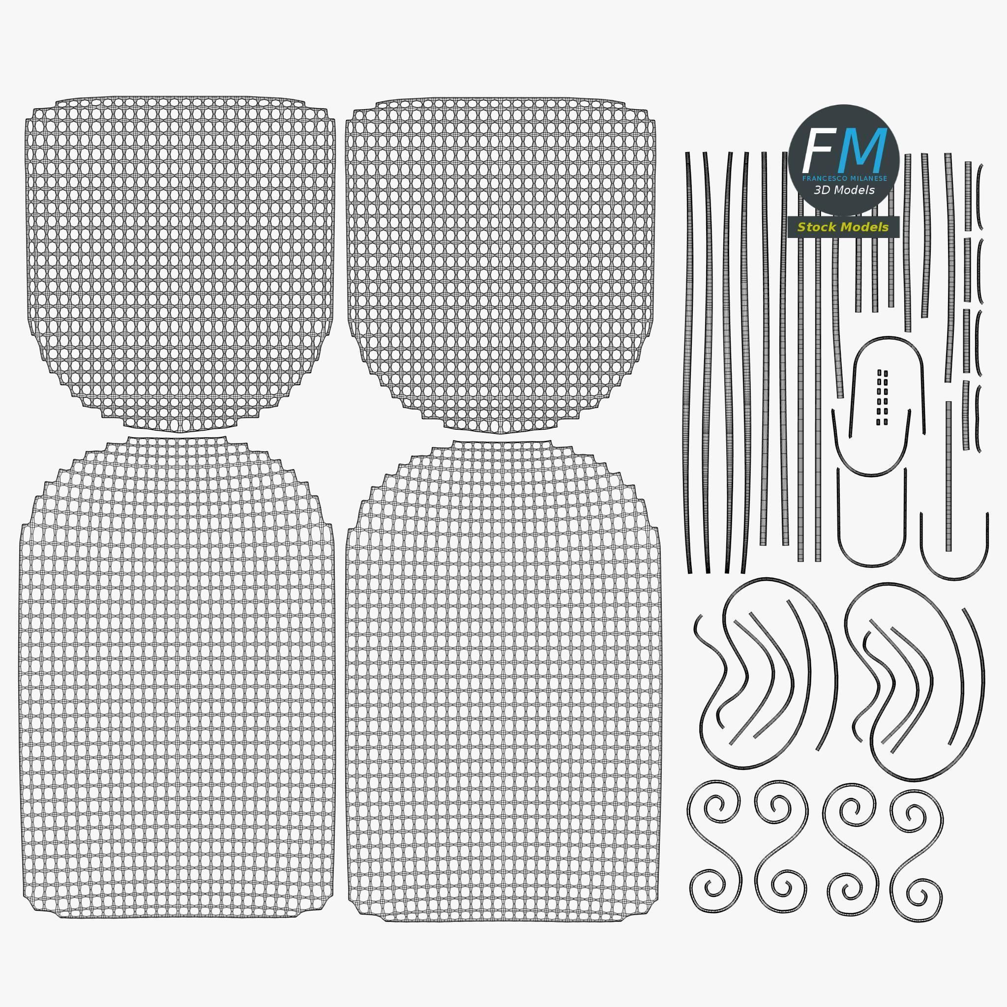 Rocking chair 3D model_11