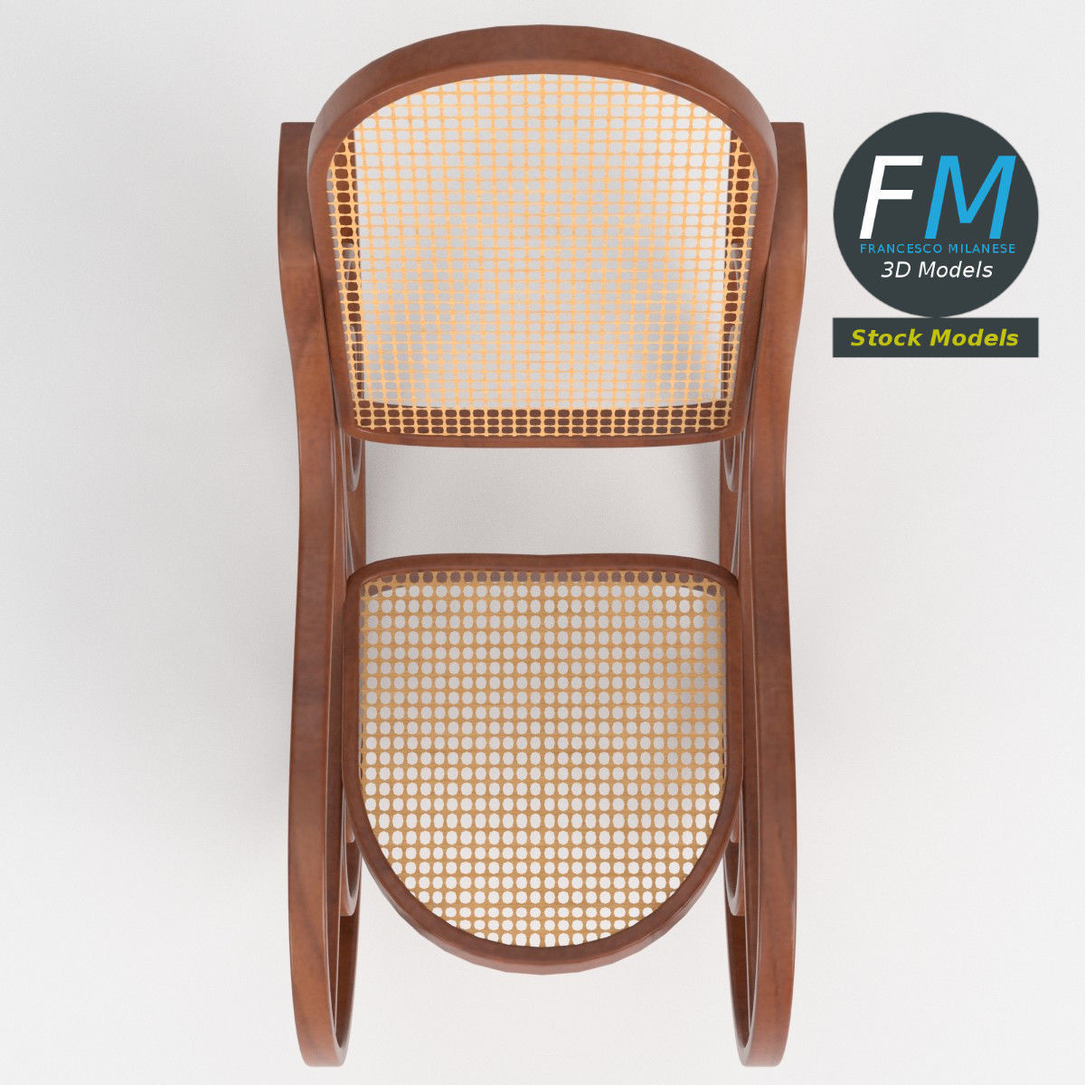 Rocking chair 3D model_6