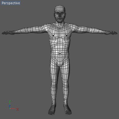 Male White 3D model_4