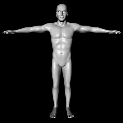 Male White 3D model_5