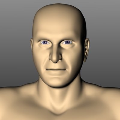 Male White 3D model_2