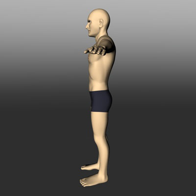 Male White 3D model_8
