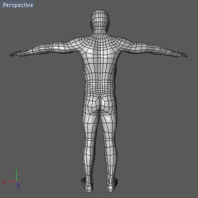 Male White 3D model_1