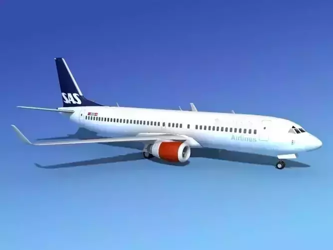 Boeing 737-800ER SAS 3D model