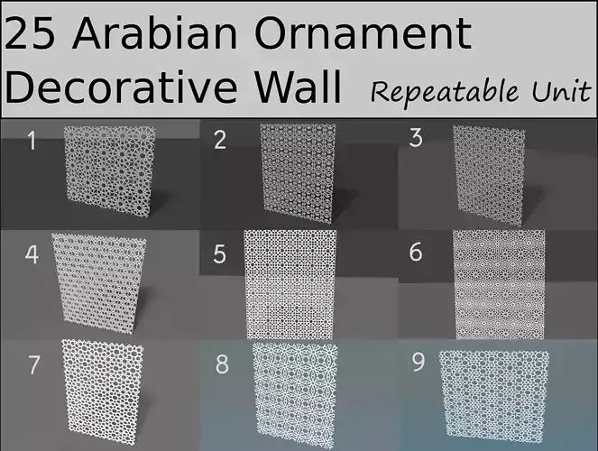 Arabian Ornaments Pattern  Collection 2