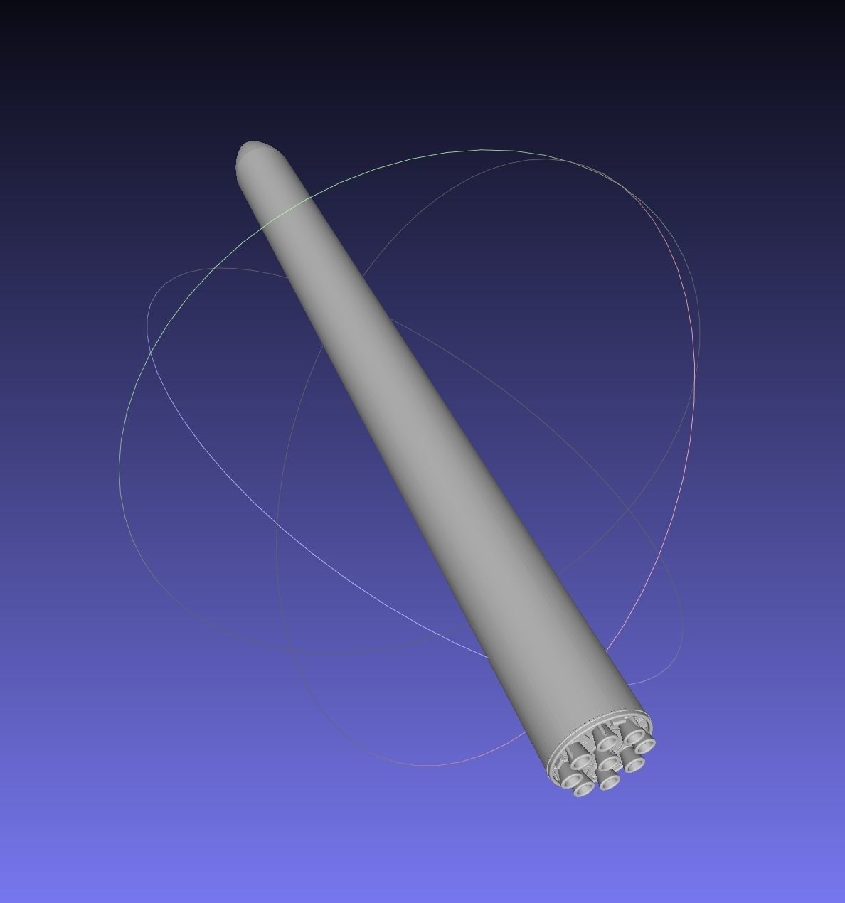 Rocket Labs Electron Rough Printable Model 3D print model_2