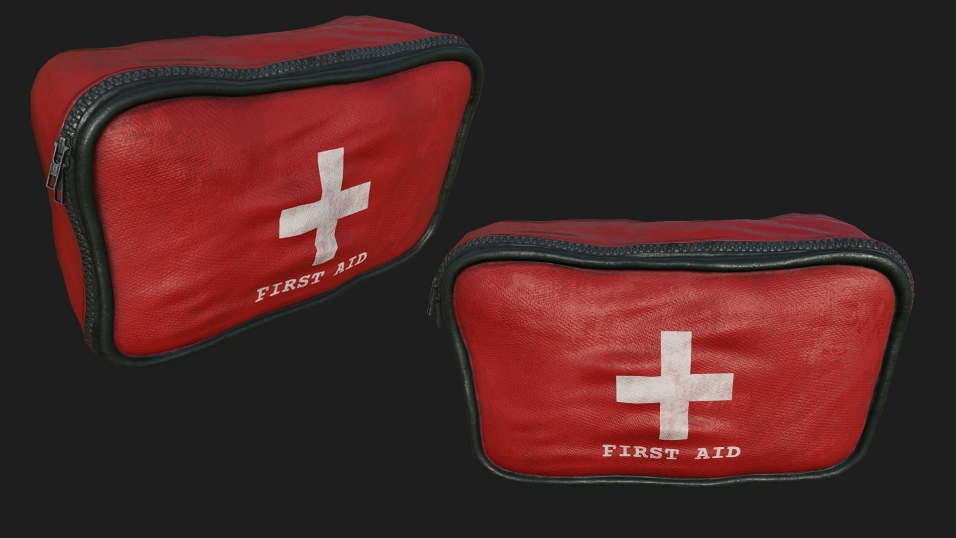First Aid Kit PBR Low-poly 3D model_2