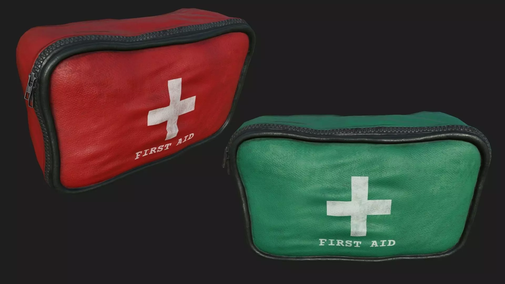 First Aid Kit PBR Low-poly 3D model_0