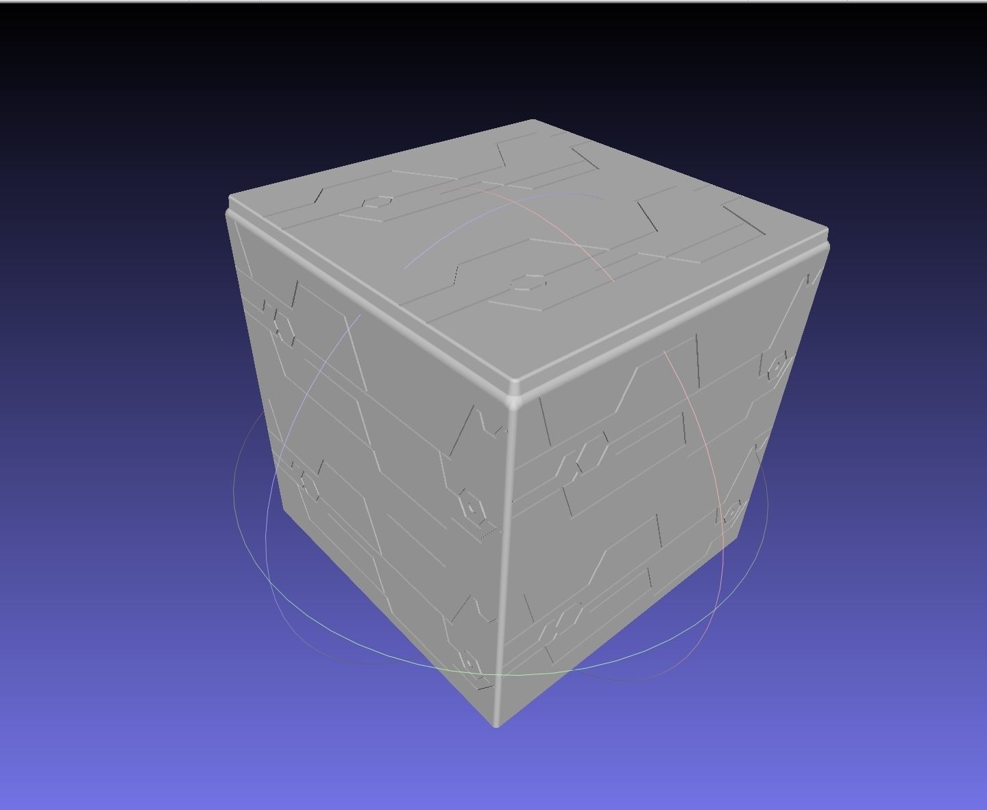 Nier Automata Blackbox 3D-Printable Illuminated Prop 3D print model_5