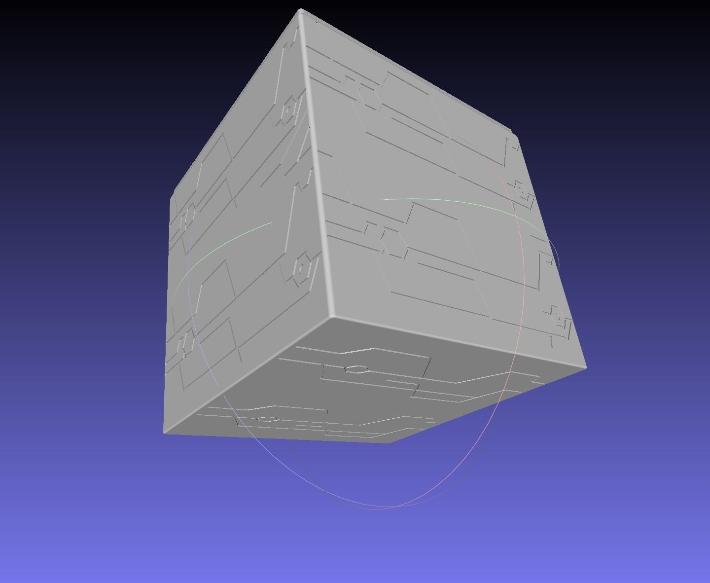 Nier Automata Blackbox 3D-Printable Illuminated Prop 3D print model_4