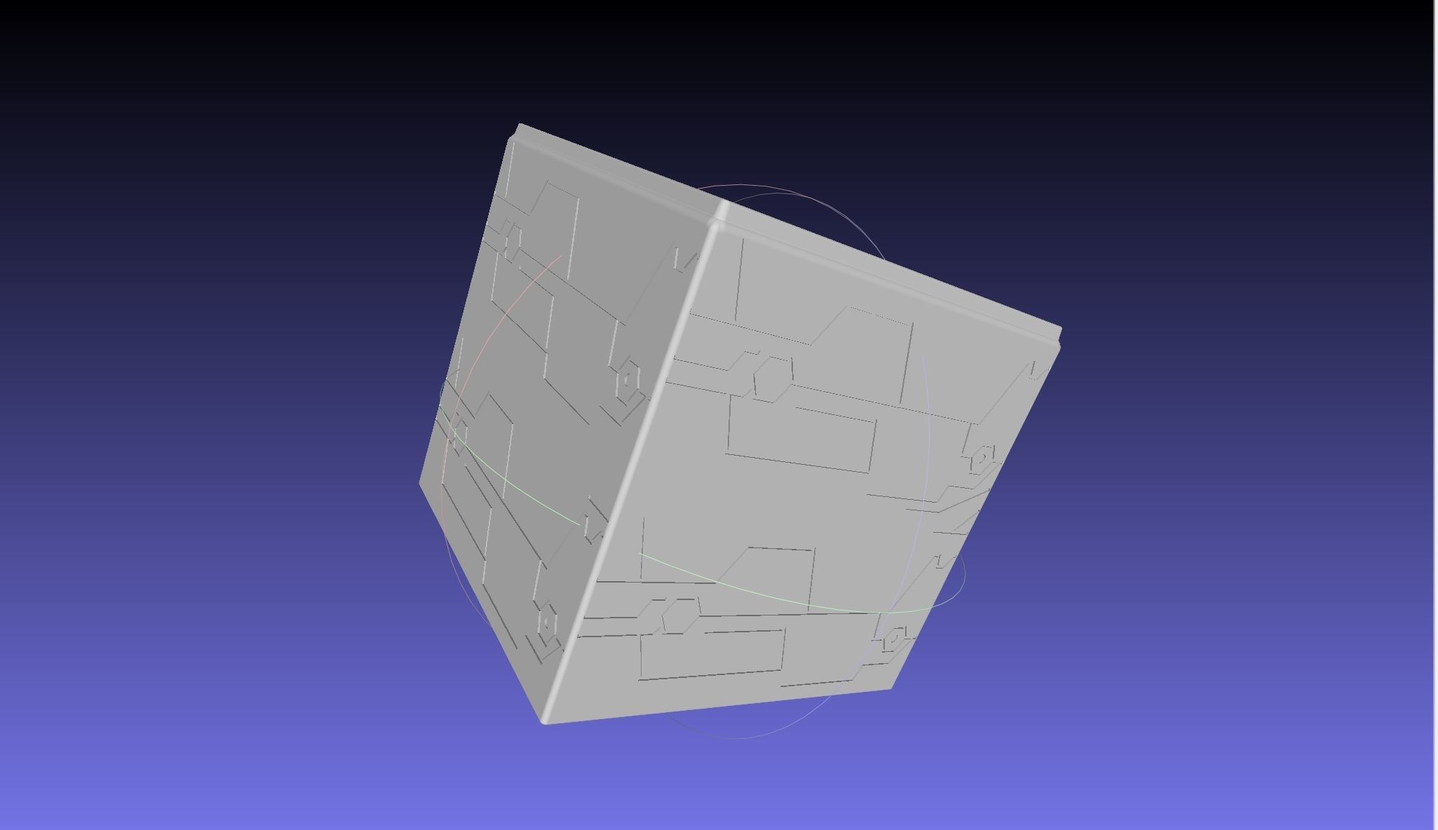 Nier Automata Blackbox 3D-Printable Illuminated Prop 3D print model_14