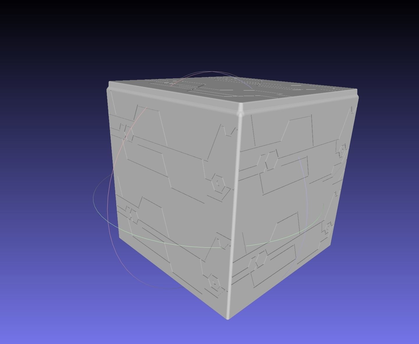 Nier Automata Blackbox 3D-Printable Illuminated Prop 3D print model_3