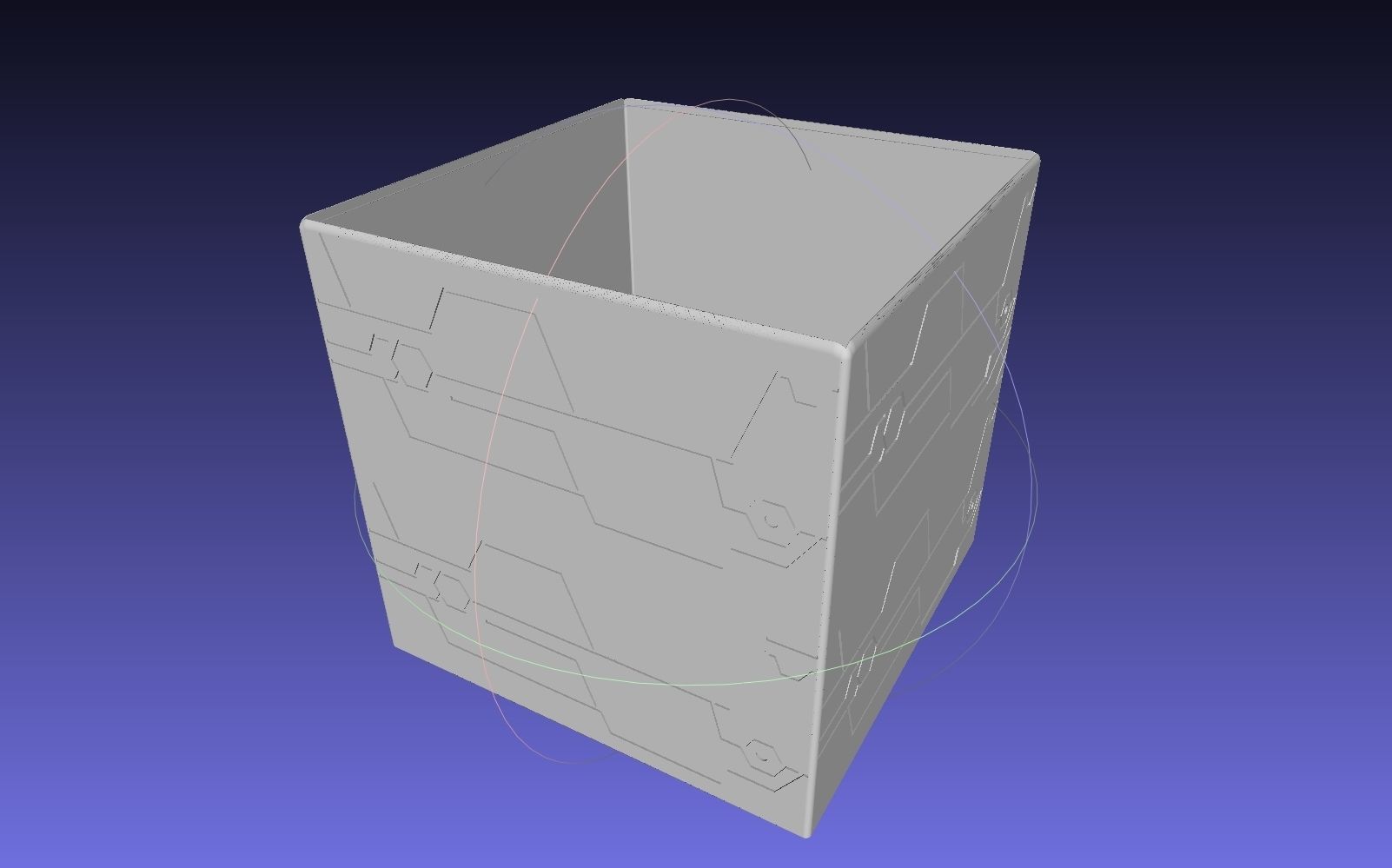 Nier Automata Blackbox 3D-Printable Illuminated Prop 3D print model_8