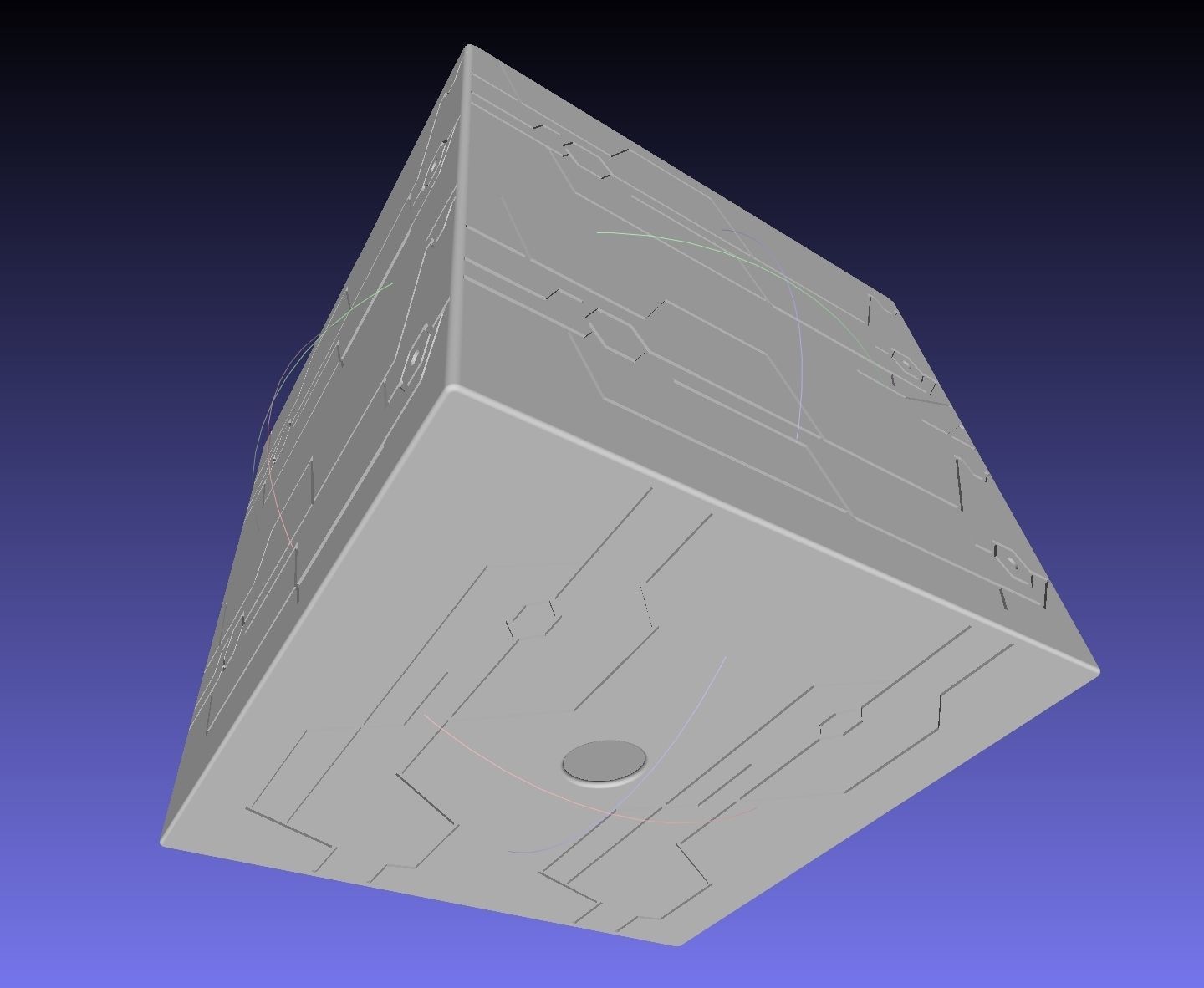 Nier Automata Blackbox 3D-Printable Illuminated Prop 3D print model_7