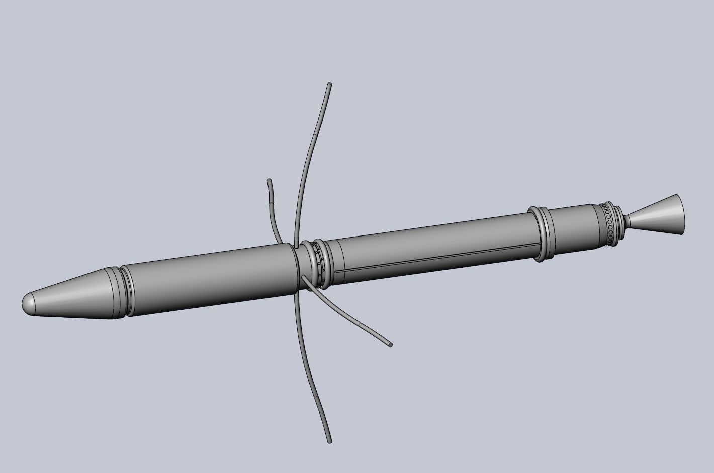 Explorer 1 First US Satellite Printable Scale Model 3D print model_1